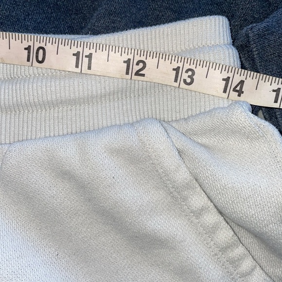 Alternative French Terry Ombre Sweatshirt & Shorts Set Blue Diagonal Tie-Dye SM - Picture 12 of 16